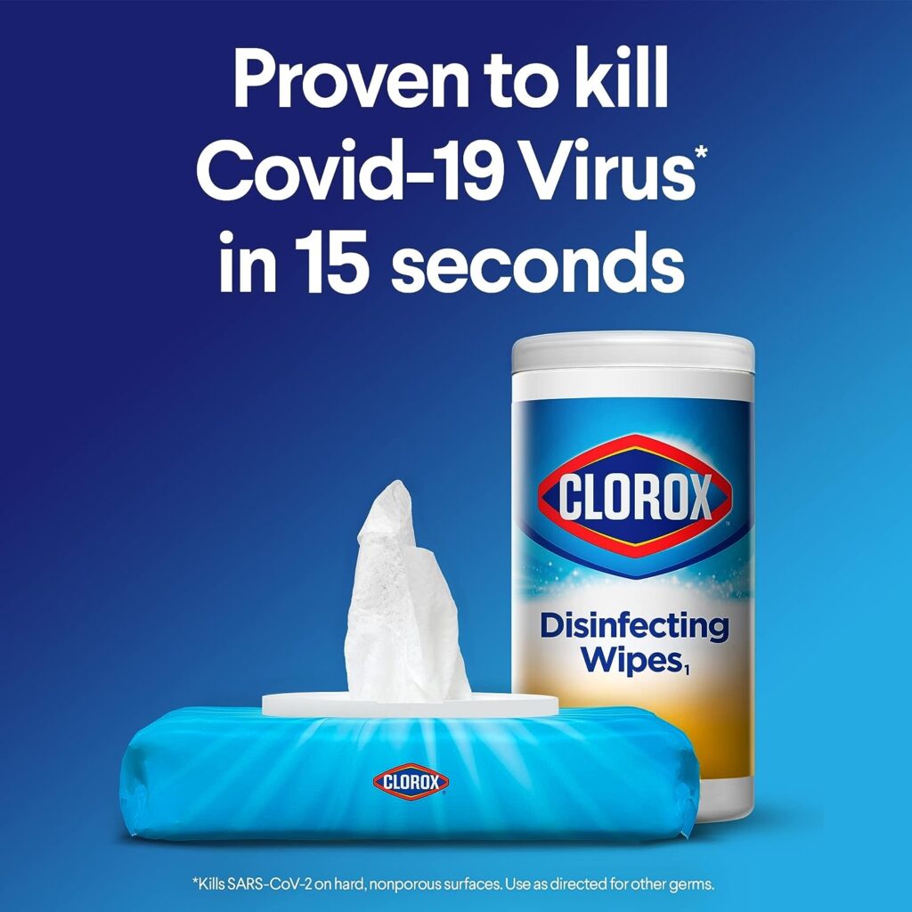 Clorox Disinfecting Wipes, Bleach Free Cleaning Wipes, Multi-surface Wipes, Fresh Scent Crisp Lemon Value Pack, 75 Wipes (Pack of 3) - Packaging May Vary