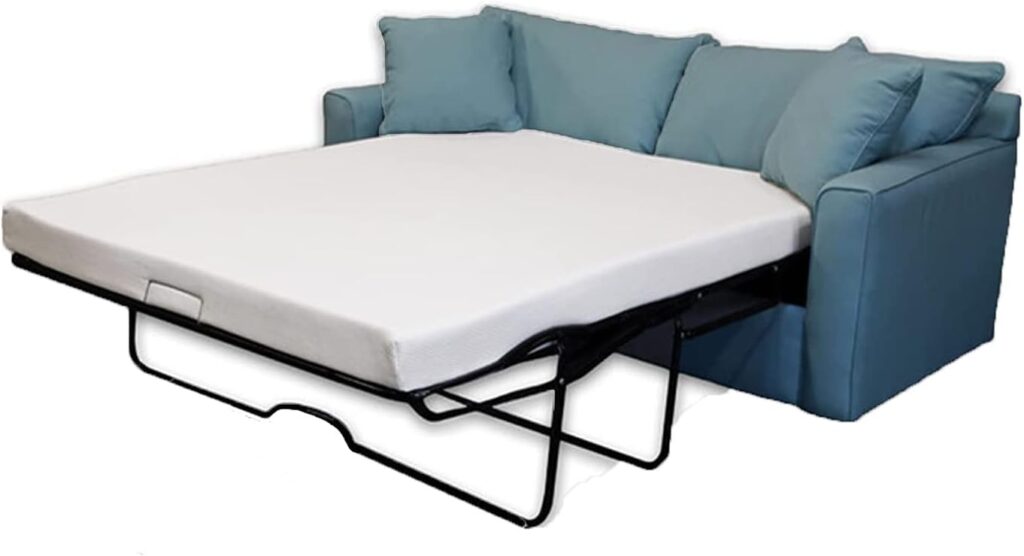 DynastyMattress 4-inch Cool Gel Memory Foam Mattress Sleeper for Convertible Folding Sofa Couch Beds Queen Size Sofa Not Included